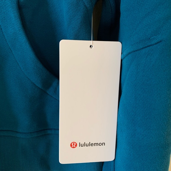 lululemon Scuba Oversized Half-Zip Hoodie in Capri Teal Blue Size XS/S New NWT - Picture 3 of 16